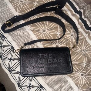 Marc Jacobs Black Textured Mini Bag